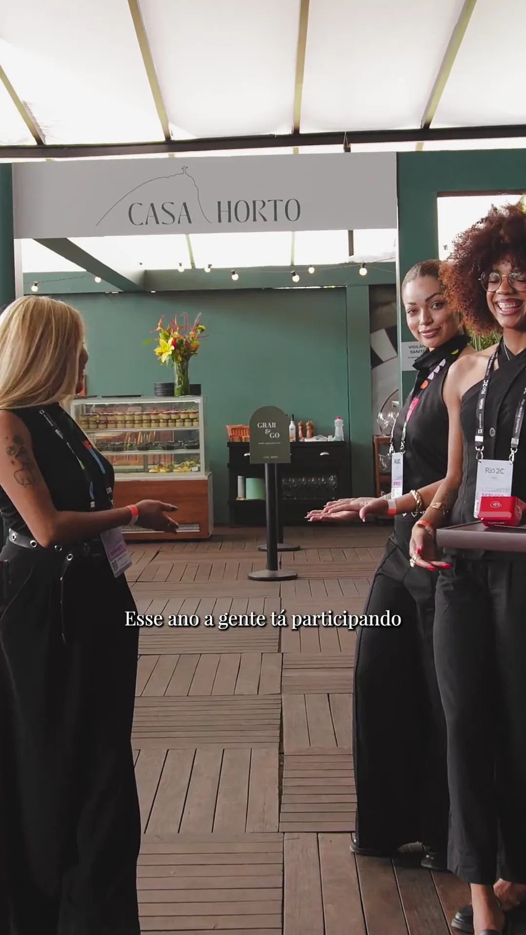 Capa do vídeo com o resumo da operação da Casa Horto no Rio2C